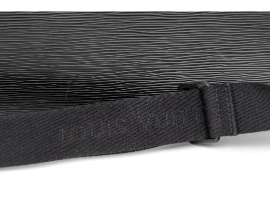 Louis Vuitton Black Epi Leather Top Zip Top Handle Briefcase, With Strap, Authenticated