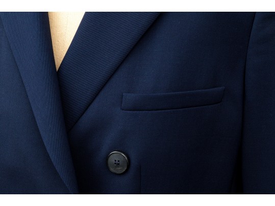 Emporio Armani Classic Navy Blue Double Breasted Blazer