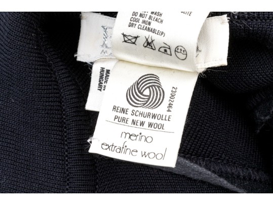 Escada Collared Wool Knit Blazer, Size 42