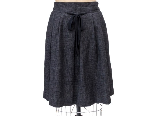 Collection Of Two Assorted Armani Collezioni Grey And Black Toned Skirts