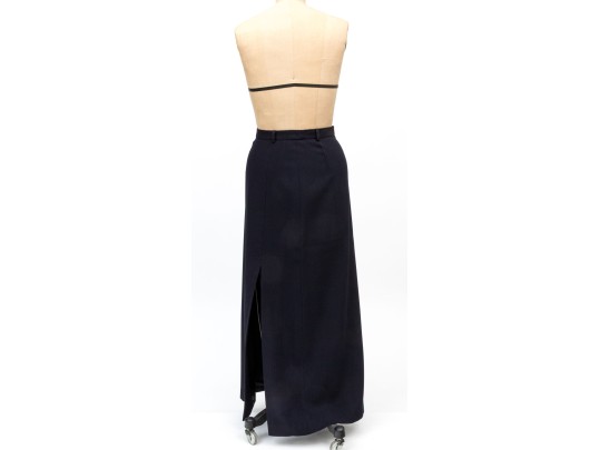 Escada Margaretha Ley Classic Blue Wool Pants, Slze 36