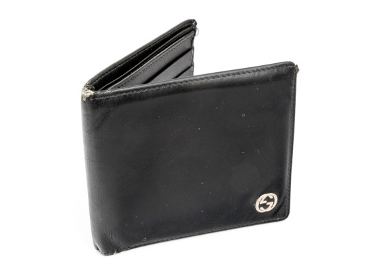 Gucci Vintage Black Leather Wallet