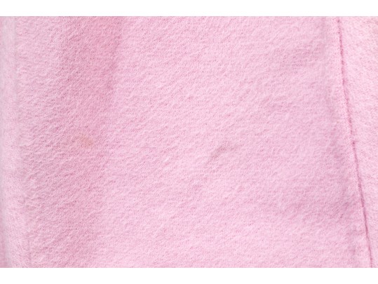 St. John Long Pink Wool Button Front Blazer/Coat, Size S