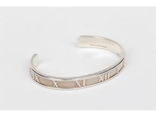 Tiffany & Co. Sterling Silver Fabulous Atlas Motif Cuff Bracelet