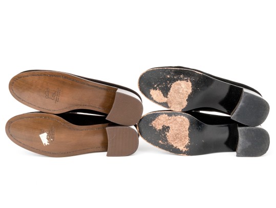 Collection Of Two Pairs Of Velvet Stuart Weitzman Tassel Loafers, Size 10