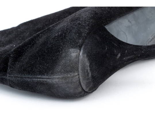 Collection Of Two Pairs Of Black Stuart Weitzman Boots, Leather And Suede, Size 10