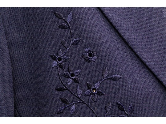 Escada Margaretha Ley Embroidered Collared Blazer, Size 40