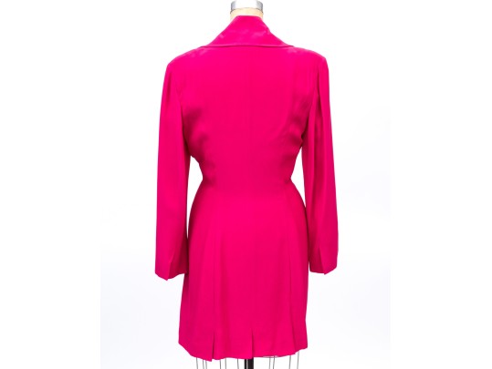 Myrene De Premonville, Paris Dark Pink Scarab Button Dress