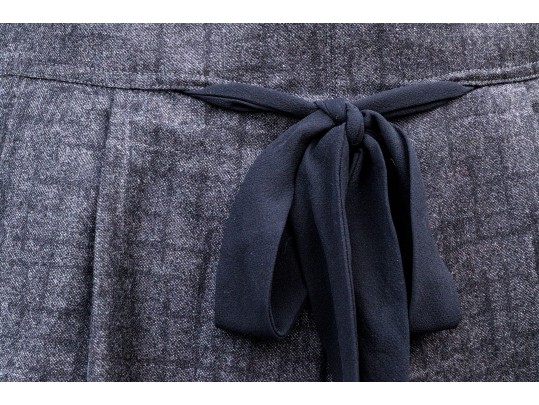 Collection Of Two Assorted Armani Collezioni Grey And Black Toned Skirts