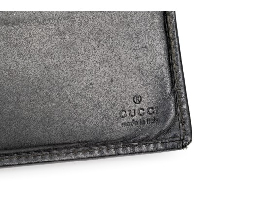 Gucci Vintage Black Leather Wallet