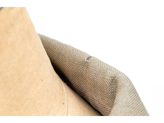 Giorgio Armani Vintage Black Label Tan Linen Button Front Blazer