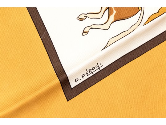 Hermes Magnificent Vintage Brown, Ivory And Gold 