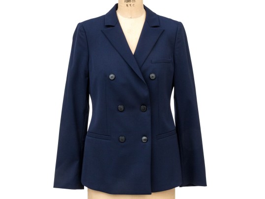 Emporio Armani Classic Navy Blue Double Breasted Blazer