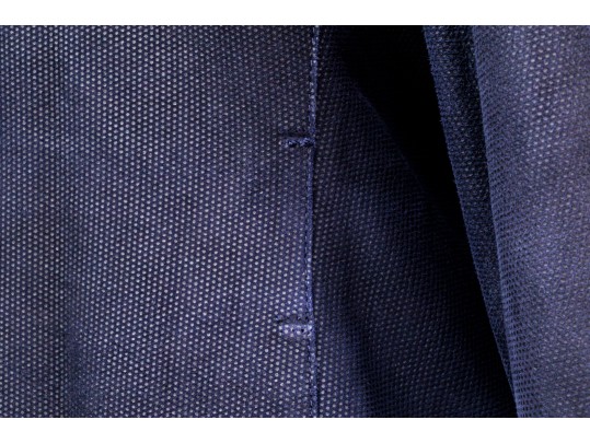 Akris Magnificent Navy Blue Fine Suede Moto Style Jacket, Size 10