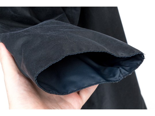 Barbour Fabulous Vintage Navy Blue Burghley Long Waxed Cotton Coat