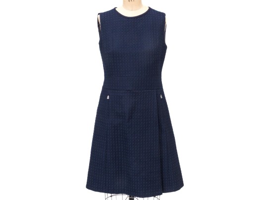 Bognar Blue Sleeveless Sheath Dress, Slze 8