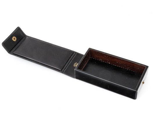 Gucci Handome Vintage Black Leather Travel Case