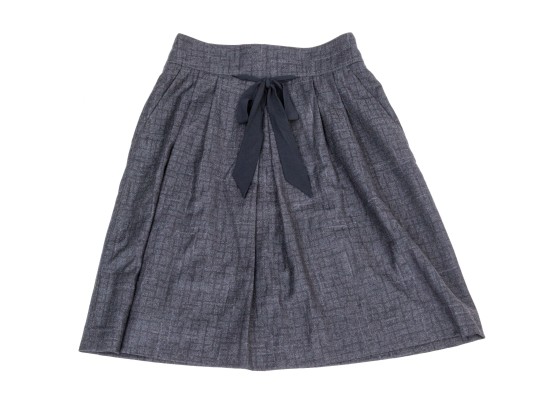 Collection Of Two Assorted Armani Collezioni Grey And Black Toned Skirts