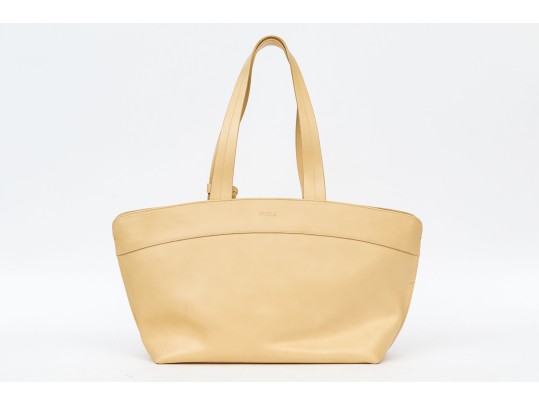 Furla Handsome Leather Top Tote Handle Bag