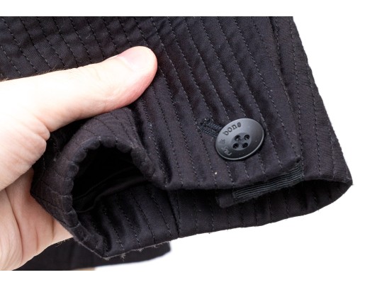 Rag & Bone Fabulous Leather Trimmed Quilted Mandarin Collar Blazer Size 8