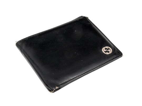 Gucci Vintage Black Leather Wallet