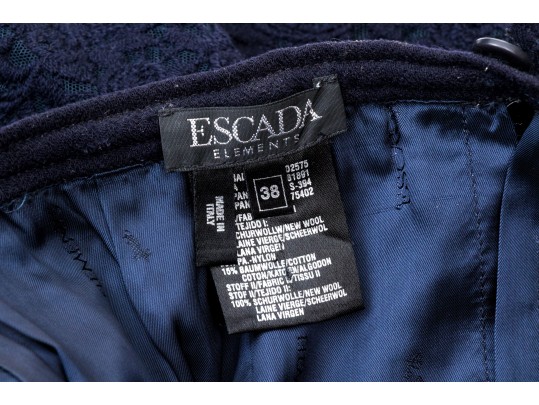 Collection Of Two Assorted Skirts; Giorgio Armani Black Label, Escada, Sizes 38 And 42