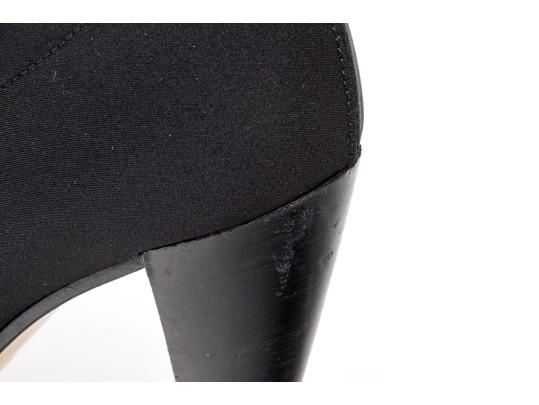 WSteiger Fabulous Hand Made Black Material Ankle Boots, Size 40