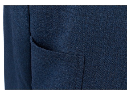 Akris Blackish Blue Wool Mandarin Collared Skirt Suit, Size 10