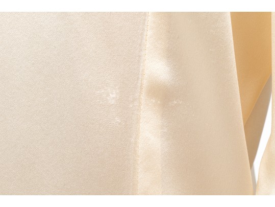 Ralph Lauren Black Label Lovely Ivory Silk Tuxedo Motif Blouse, Size 10