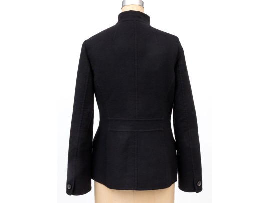 Sonia Bogner Black Wool And Angora Blazer Size 8