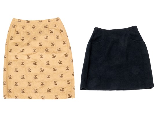 Collection Of Two Assorted Steven Stolman And Rena Lange Skirts, Size 8