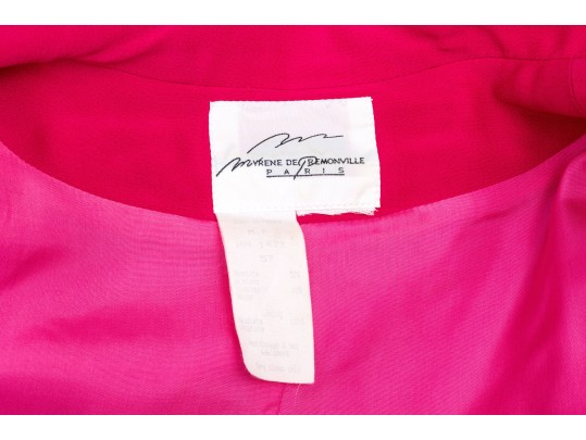 Myrene De Premonville, Paris Dark Pink Scarab Button Dress