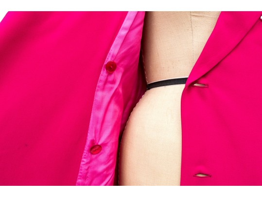 Myrene De Premonville, Paris Dark Pink Scarab Button Dress