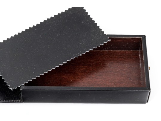 Gucci Handome Vintage Black Leather Travel Case