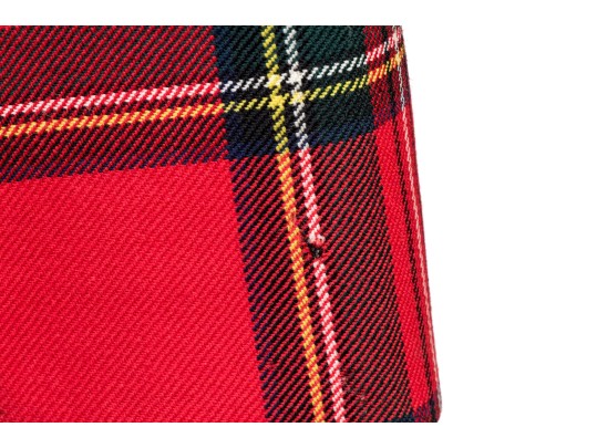 Escada By Margaretha Ley Fun Vintage Red Plaid Button Front Blazer, Size 40