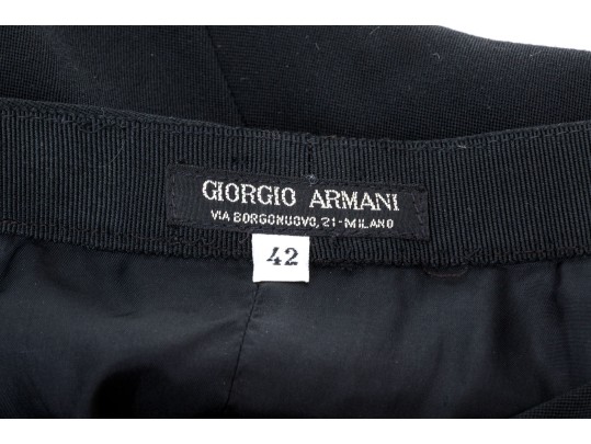 Collection Of Two Assorted Skirts; Giorgio Armani Black Label, Escada, Sizes 38 And 42