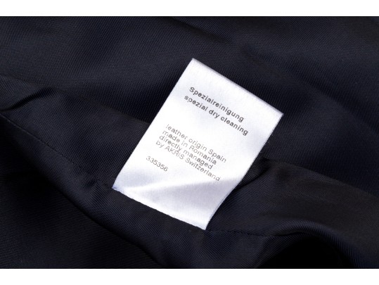 Akris Magnificent Navy Blue Fine Suede Moto Style Jacket, Size 10