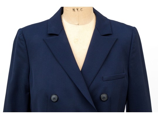 Emporio Armani Classic Navy Blue Double Breasted Blazer