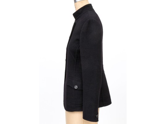 Sonia Bogner Black Wool And Angora Blazer Size 8
