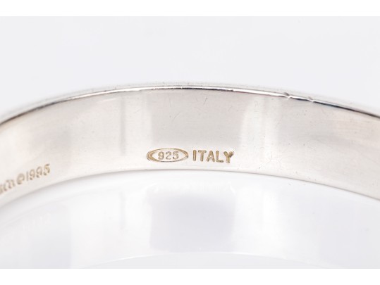 Tiffany & Co. Sterling Silver Fabulous Atlas Motif Cuff Bracelet