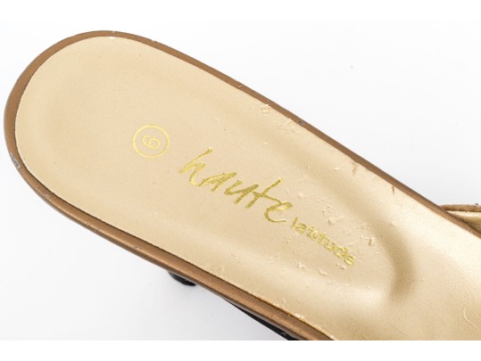 Haute Latitude Stunning Beaded And Embroidered Mules, Size 9