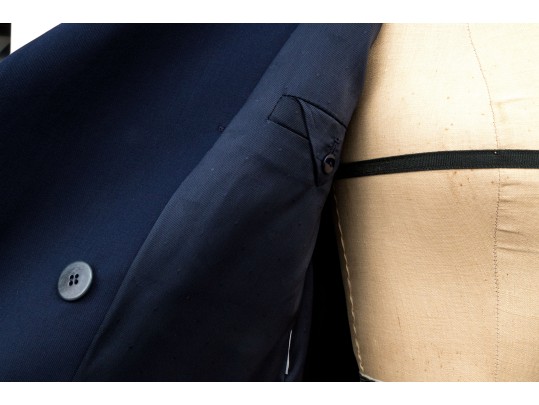 Emporio Armani Classic Navy Blue Double Breasted Blazer