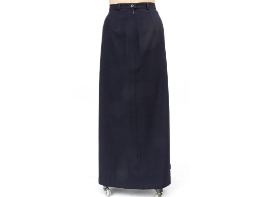 Escada Margaretha Ley Classic Blue Wool Pants, Slze 36