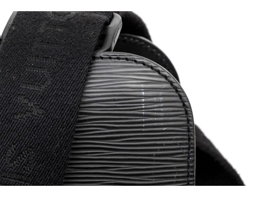 Louis Vuitton Black Epi Leather Top Zip Top Handle Briefcase, With Strap, Authenticated