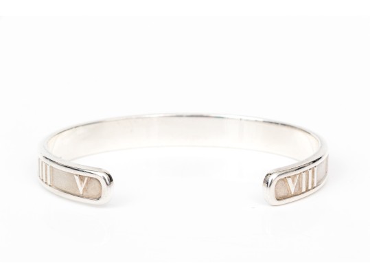 Tiffany & Co. Sterling Silver Fabulous Atlas Motif Cuff Bracelet
