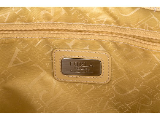 Furla Handsome Leather Top Tote Handle Bag