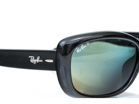 Ray-Ban Stylish Black Oversized Acrylic Sunglasses