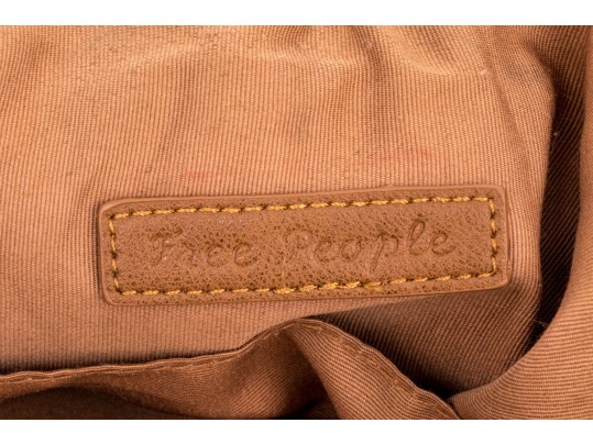 Free People Fun Brownish Orange Fuzzy Tote Bag