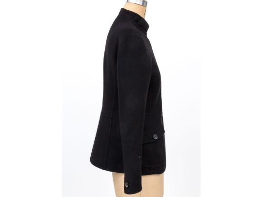 Sonia Bogner Black Wool And Angora Blazer Size 8