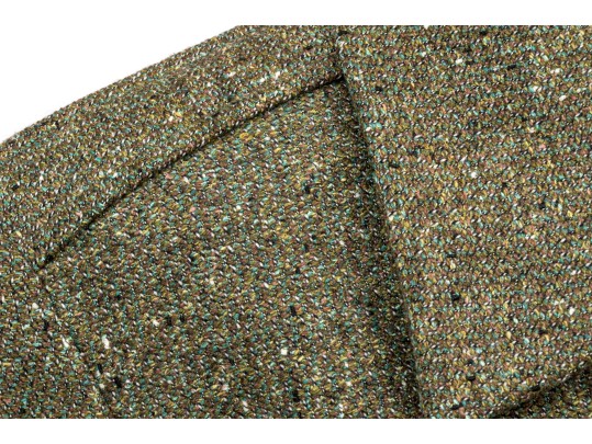 Escada Elements Green Tone Wool Button Front Blazer, Size 40